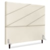 Cabeceira Queen 160 cm Com Frame Cristal Suede Bege Artte