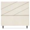 Cabeceira Queen 160 cm Com Frame Cristal Suede Bege Artte