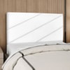 Cabeceira Queen 160 cm Com Frame Cristal Suede Branco Artte