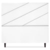 Cabeceira Queen 160 cm Com Frame Cristal Suede Branco Artte