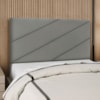Cabeceira Queen 160 cm Com Frame Cristal Suede Cinza Artte