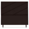 Cabeceira Queen 160 cm Com Frame Cristal Suede Marrom Artte