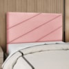 Cabeceira Queen 160 cm Com Frame Cristal Suede Rosa Artte
