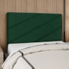Cabeceira Queen 160 cm Com Frame Cristal Suede Verde Artte