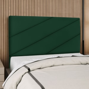 Cabeceira Queen 160 cm Com Frame Cristal Suede Verde Artte