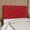Cabeceira Queen 160 cm Com Frame Cristal Suede Vermelho Artte
