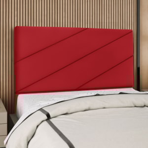 Cabeceira Queen 160 cm Com Frame Cristal Suede Vermelho Artte
