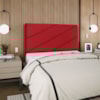 Cabeceira Queen 160 cm Com Frame Cristal Suede Vermelho Artte