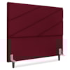 Cabeceira Queen 160 cm Com Frame Cristal Suede Vinho Artte