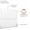 Cabeceira Queen 160 cm Com Frame Dalia Corino Branco Artte