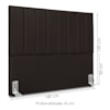 Cabeceira Queen 160 cm Com Frame Dalia Corino Marrom Artte