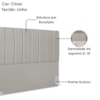 Cabeceira Queen 160 cm Com Frame Dalia Linho Cinza Artte