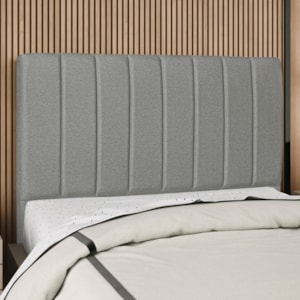 Cabeceira Queen 160 cm Com Frame Dalia Linho Cinza Escuro Artte