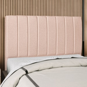 Cabeceira Queen 160 cm Com Frame Dalia Linho Rose Artte