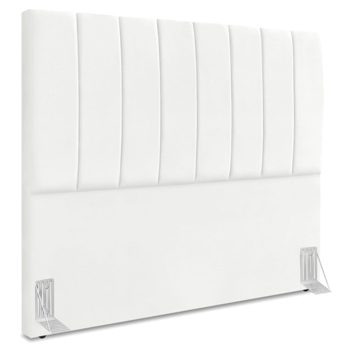 Cabeceira Queen 160 cm Com Frame Dalia Suede Branco Artte