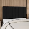 Cabeceira Queen 160 cm Com Frame Dalia Suede Preto Artte