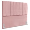 Cabeceira Queen 160 cm Com Frame Dalia Suede Rosa Artte