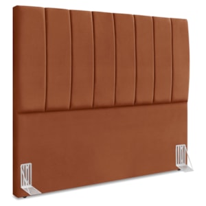 Cabeceira Queen 160 cm Com Frame Dalia Suede Terracota Artte