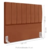 Cabeceira Queen 160 cm Com Frame Dalia Suede Terracota Artte