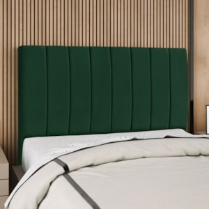 Cabeceira Queen 160 cm Com Frame Dalia Suede Verde Artte