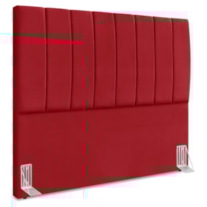 Cabeceira Queen 160 cm Com Frame Dalia Suede Vermelho Artte