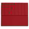 Cabeceira Queen 160 cm Com Frame Dalia Suede Vermelho Artte