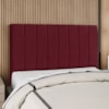 Cabeceira Queen 160 cm Com Frame Dalia Suede Vinho Artte