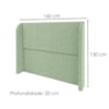 Cabeceira Queen 160 cm Com Frame Imperial Boucle Oliva IMPO