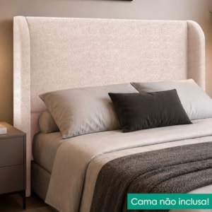 Cabeceira Queen 160 cm Com Frame Imperial Boucle Rose IMPO