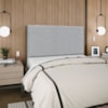 Cabeceira Queen 160 cm Com Frame Luna Boucle Cinza Artte