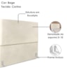 Cabeceira Queen 160 cm Com Frame Luna Corino Bege Artte