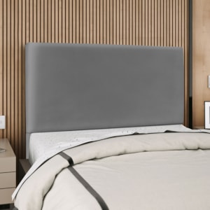 Cabeceira Queen 160 cm Com Frame Luna Corino Cinza Artte