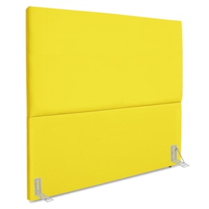 Cabeceira Queen 160 cm Com Frame Luna Suede Amarelo Artte