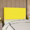 Cabeceira Queen 160 cm Com Frame Luna Suede Amarelo Artte