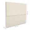 Cabeceira Queen 160 cm Com Frame Luna Suede Bege Artte