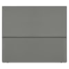 Cabeceira Queen 160 cm Com Frame Luna Suede Cinza Artte