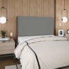 Cabeceira Queen 160 cm Com Frame Luna Suede Cinza Artte