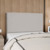Cabeceira Queen 160 cm Com Frame Luna Suede Cinza Claro Artte