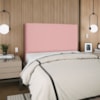 Cabeceira Queen 160 cm Com Frame Luna Suede Rosa Artte