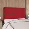 Cabeceira Queen 160 cm Com Frame Luna Suede Vermelho Artte