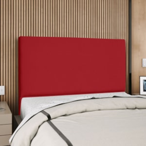 Cabeceira Queen 160 cm Com Frame Luna Suede Vermelho Artte