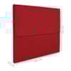 Cabeceira Queen 160 cm Com Frame Luna Suede Vermelho Artte