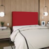 Cabeceira Queen 160 cm Com Frame Luna Suede Vermelho Artte