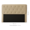 Cabeceira Queen 160 cm Daiana Veludo Bege ID Milani Store