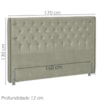 Cabeceira Queen 160 cm Firezz Veludo SL 940 Peer
