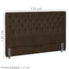 Cabeceira Queen 160 cm Firezz Veludo SL 942 Peer