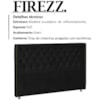 Cabeceira Queen 160 cm Firezz Veludo SL 944 Peer