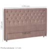 Cabeceira Queen 160 cm Firezz Veludo SL 949 Peer