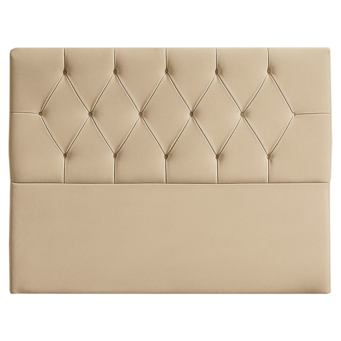 Cabeceira Queen 160 cm Julia Veludo Bege ID Milani Store