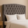 Cabeceira Queen 160 cm Leticia Veludo Cinza ID Milani Store